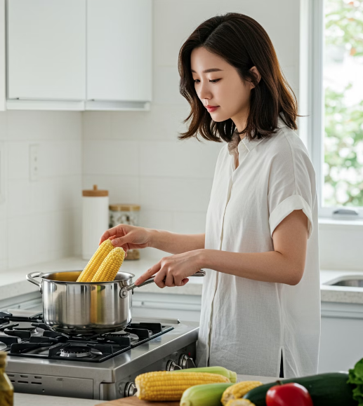옥수수 삶는 방법: 맛있게 삶기
