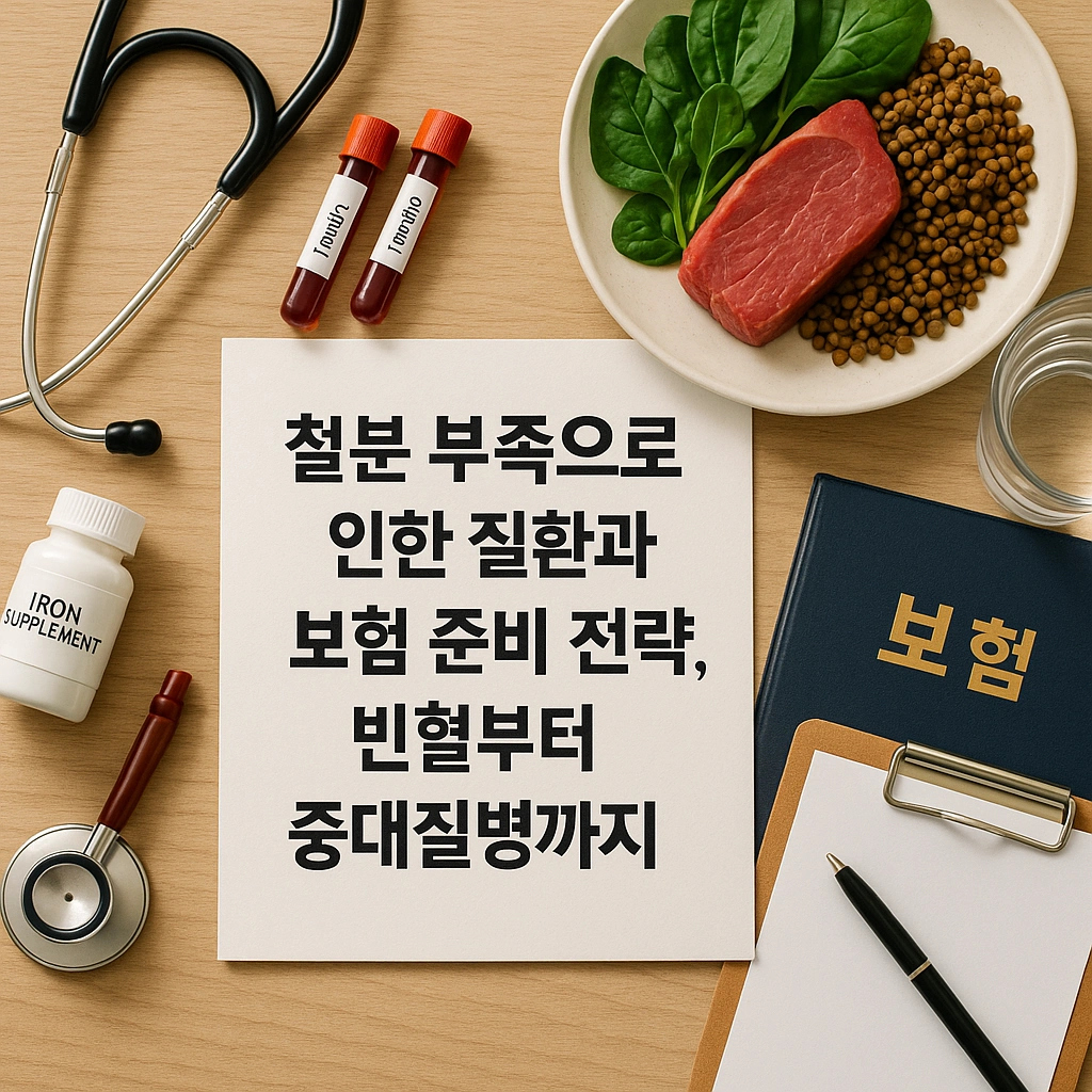 철분 부족으로 인한 질환과 보험 준비 전략, 빈혈부터 중대질병까지
