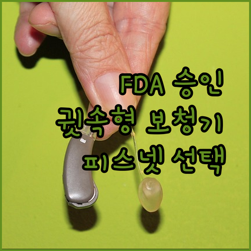 FDA 승인 귓속형 보청기, 왜 피스..