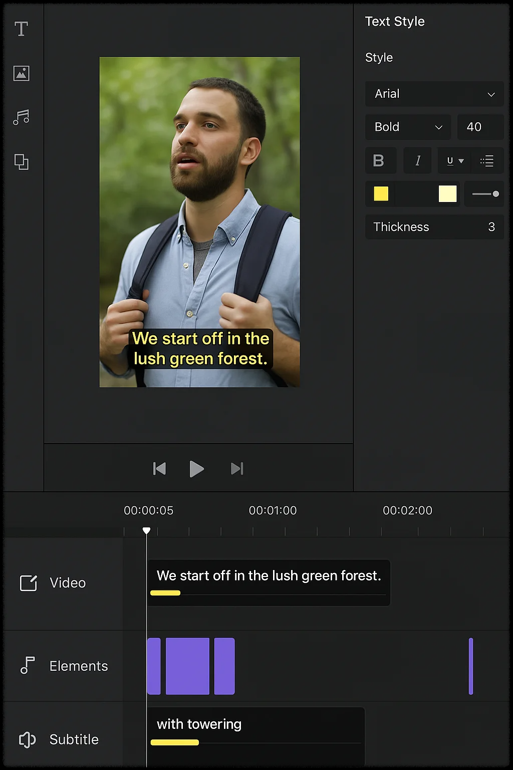 Vrew 텍스트 기반 영상 편집 화면