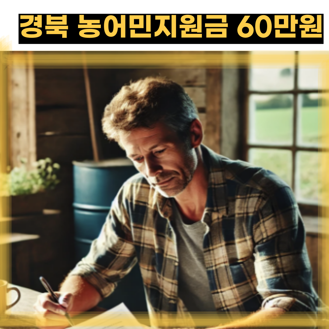 2025년 경북 농어민 지원사업 대상 시기 지원금