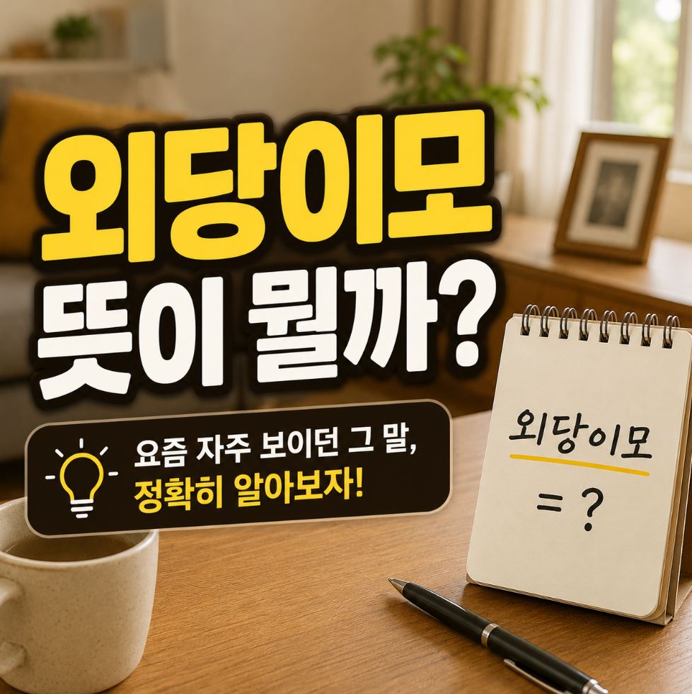 외당이모 뜻