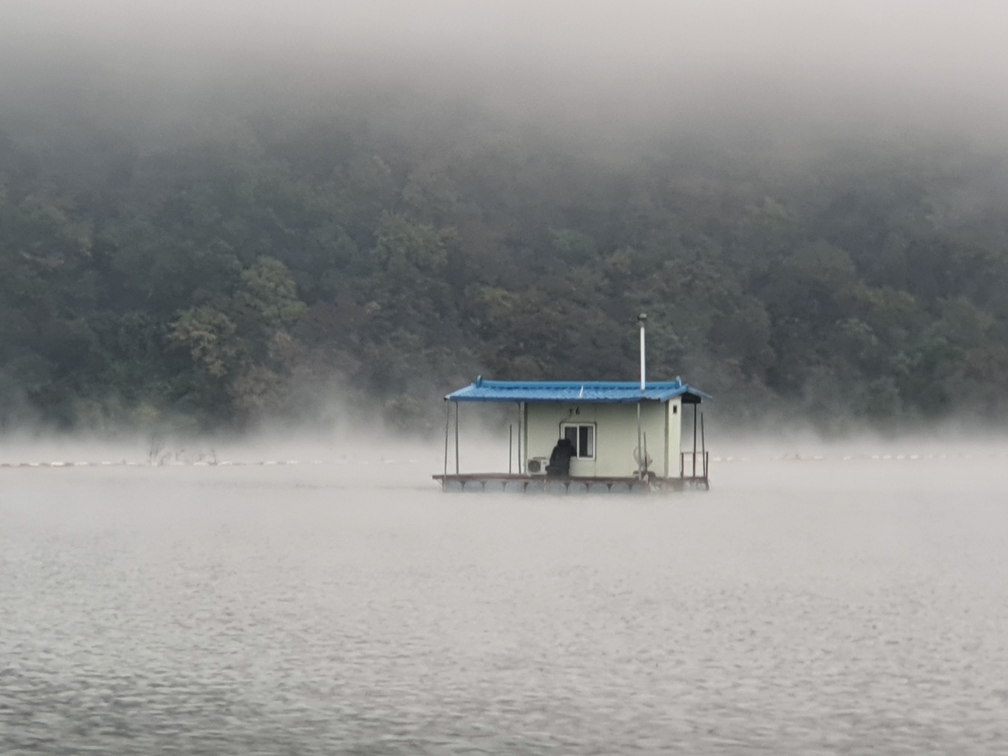 원천낚시터 아침풍경 사진