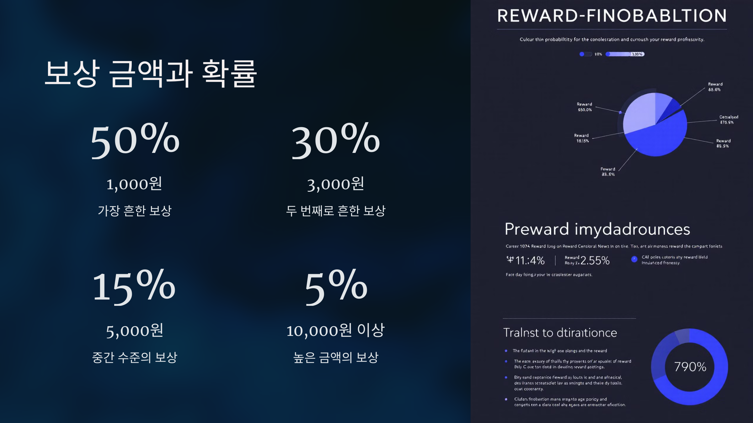 보상 금액과 확률