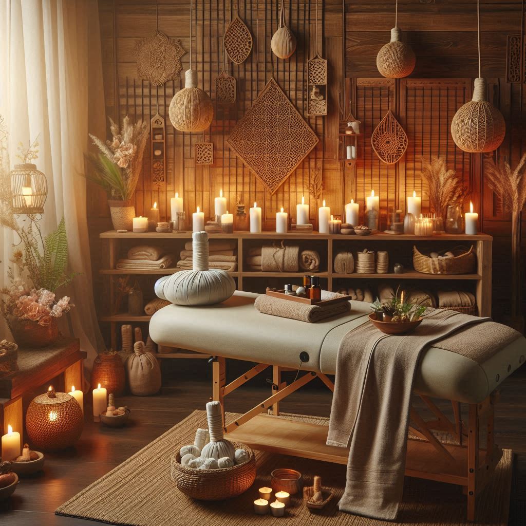 피부,체형관리 샵 배경