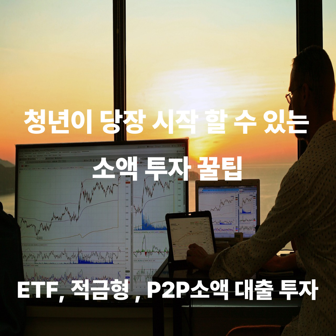 청년이 당장 시작 할 수 있는 소액 투자 꿀팁(ETF, 적금형, P2P소액 대출)