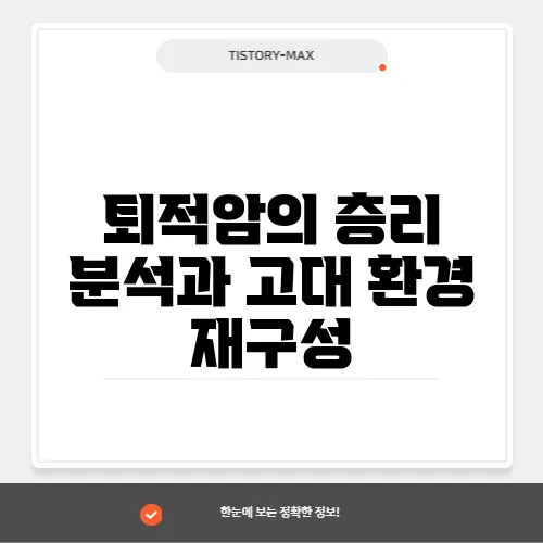 퇴적암의 층리 분석과 고대 환경 재구성