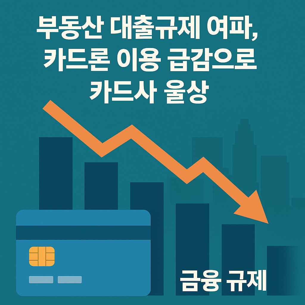 부동산대출규제여파,카드론이용급감