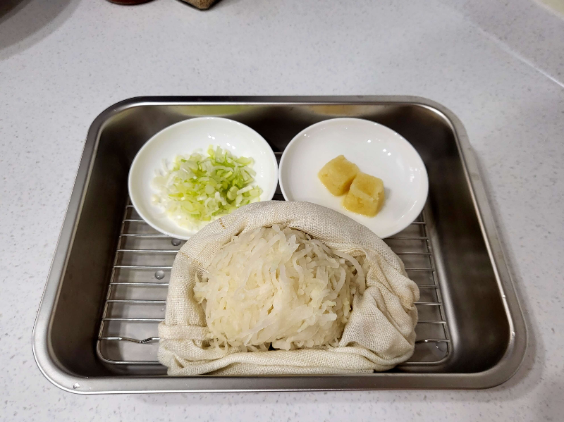 꼬들 무생채