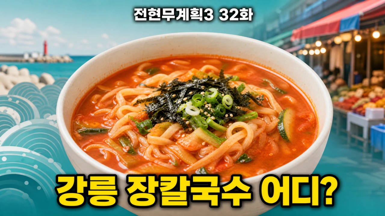전현무계획3 32화 강릉 금학칼국수 장칼국수 위치와 메뉴 안내 이미지