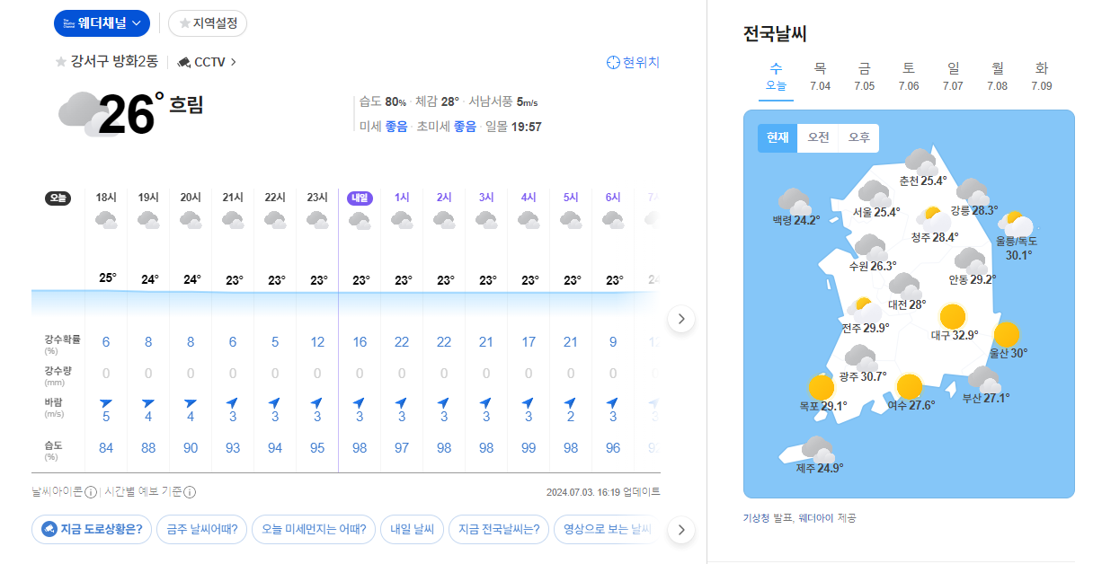 네이버 날씨