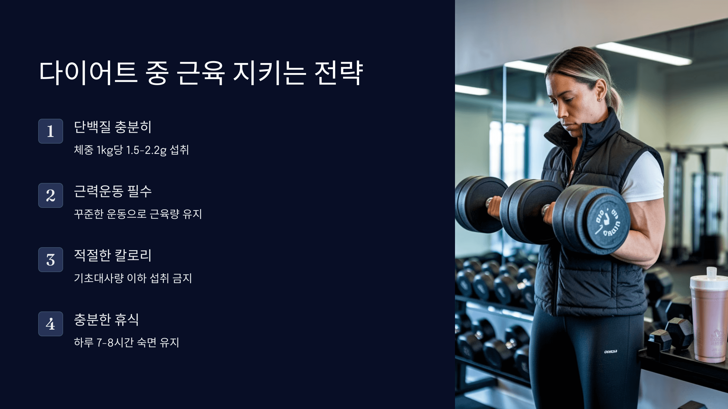 근육량 늘리면서 다이어트하는 법