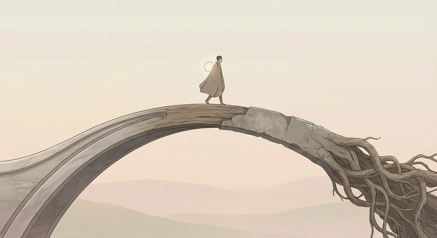 An illustration showing the link between identity and responsibility over time