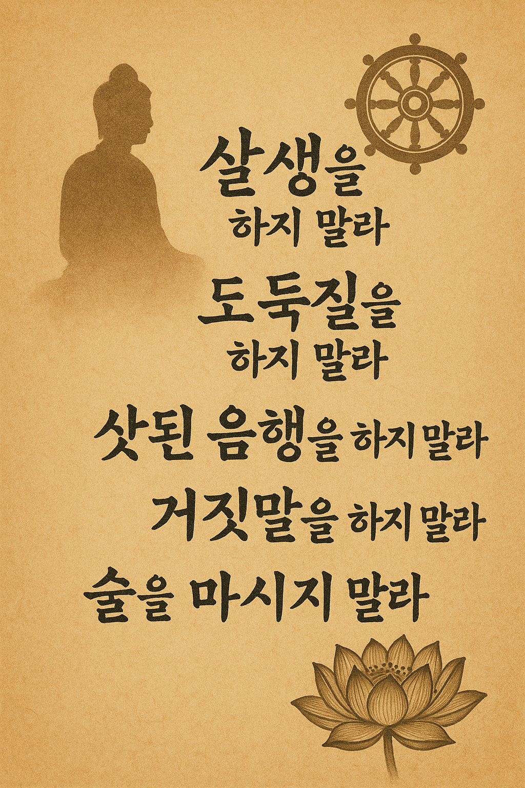 오계에 대한 설명