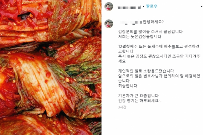 이영숙 빚투 김치