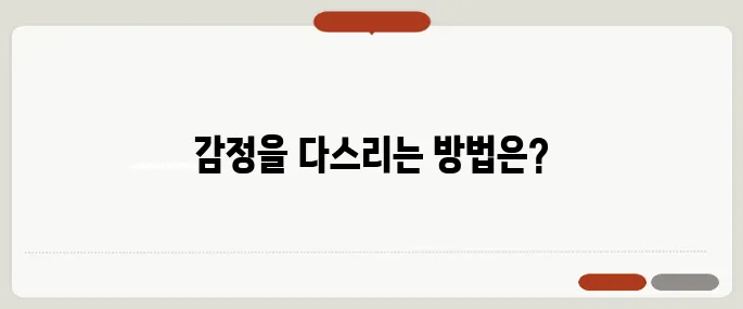 멘탈 강해지는법 감정 휘둘리지 않는 연습