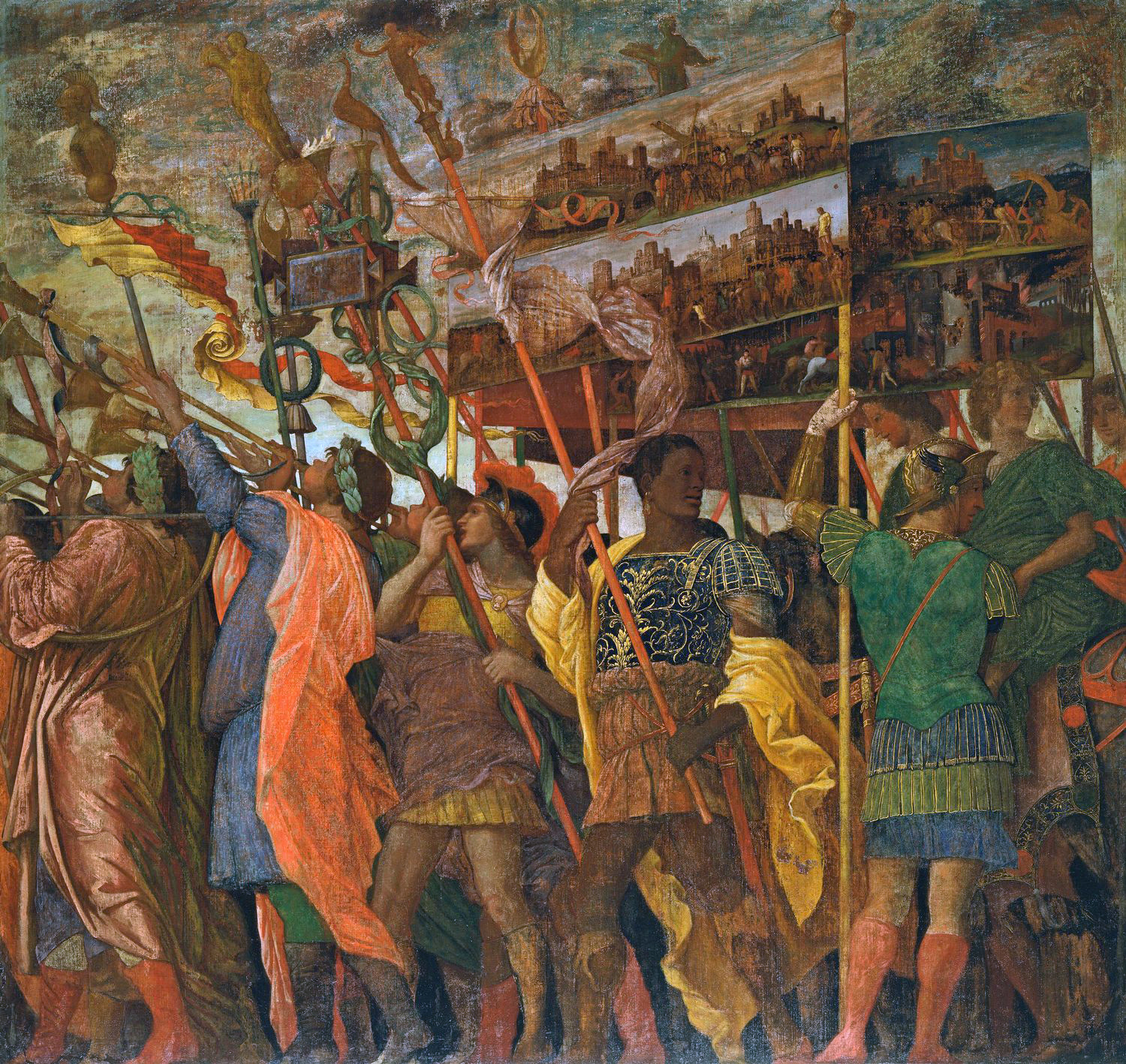 오렐리앙 아래의 카이사르의 승리 (The Triumph of Caesar, 1484-1492)-안드레아 만테냐