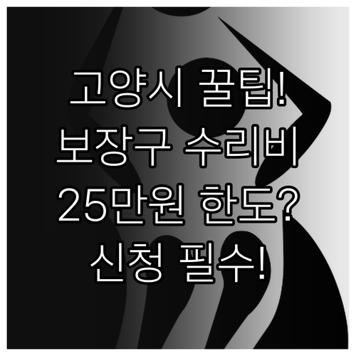 고양시 보장구 수리비 2025년 최대..