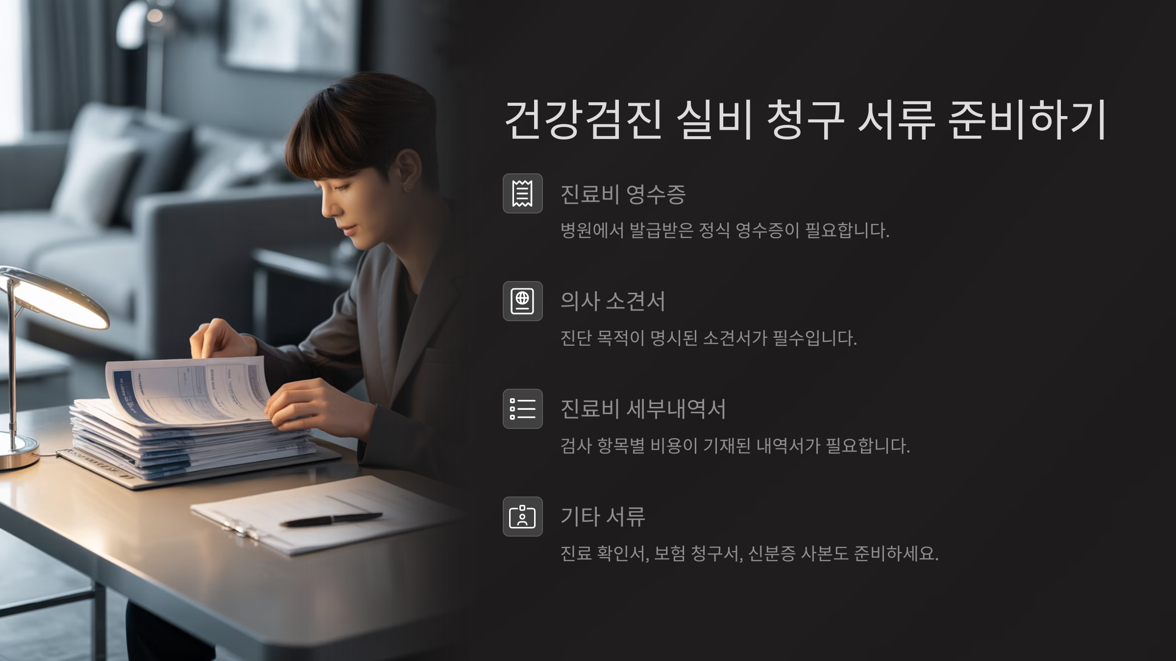 건강검진 실비 청구 서류 준비하기