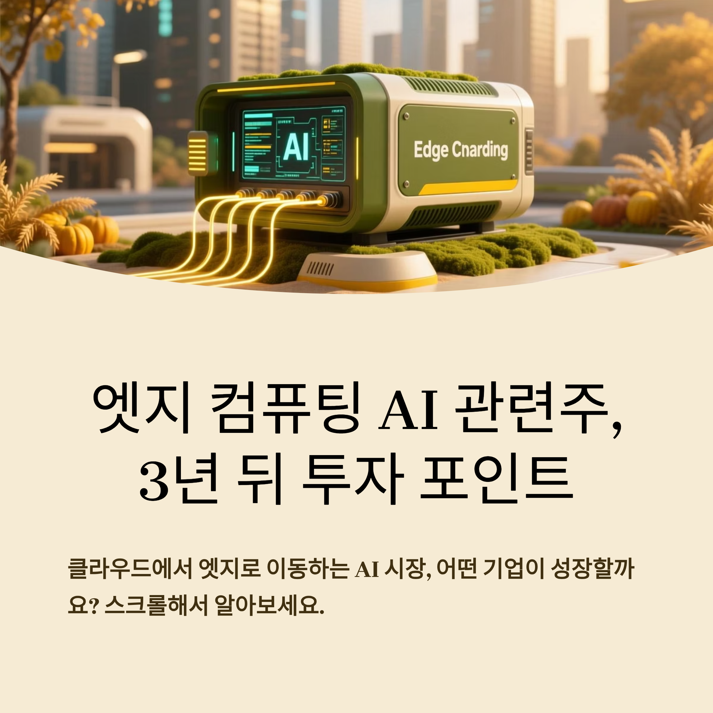 엣지 컴퓨팅 AI 관련주, 3년 뒤 투자 포인트