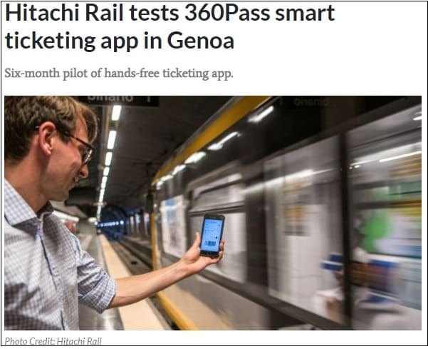 히타치, 세계 최초 모든 대중 교통 수단에 접근할 수 교통앱 개발 World first as entire city&rsquo;s transport network is digitally connected with Hitachi&rsquo;s