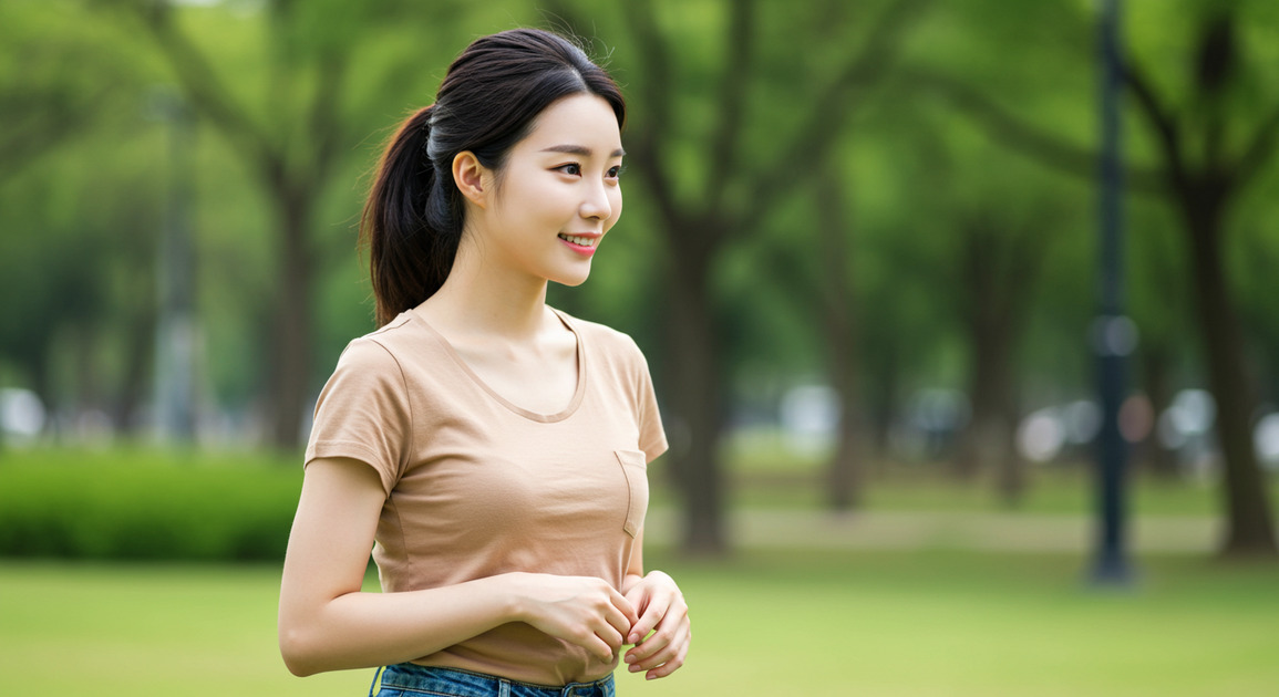 위식도역류 예방 루틴하고 있는 여성 이미지