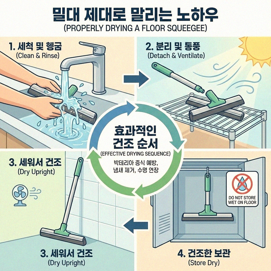 우리 집 방바닥 밀대 깔끔하게 보관하는 똑똑한 방법