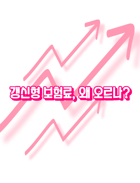 갱신형 보험료 인상 원인을 설명하는 인포그래픽 썸네일