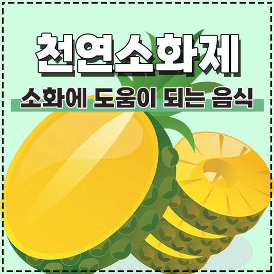 소화에 좋은 음식 건강에 좋은 천연소화제