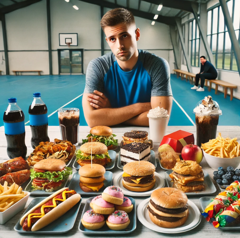 프로 선수들에게 최악의 식단에 관한 사진