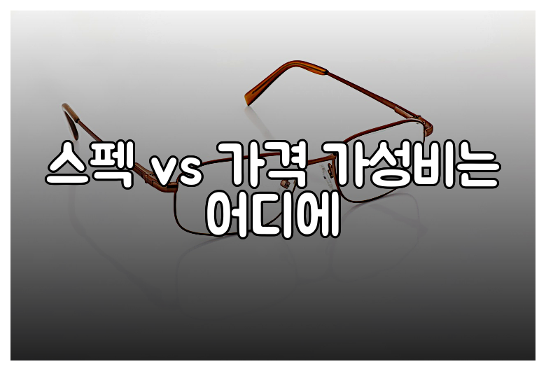 스펙 vs 가격 가성비는 어디에