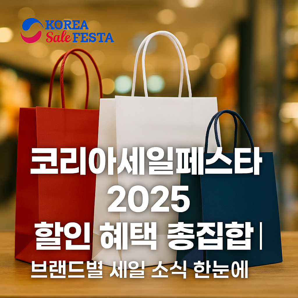 코리아세일페스타 2025 할인 혜택 총집합|브랜드별 세일 소식 한눈에