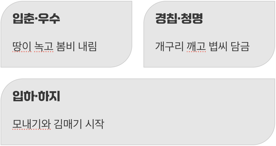 봄과 여름, 생명이 깨어나는 소리