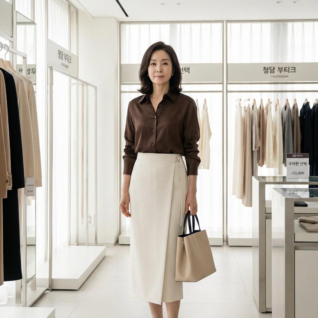 격식 있는 모임용 랩 스커트 브랜드