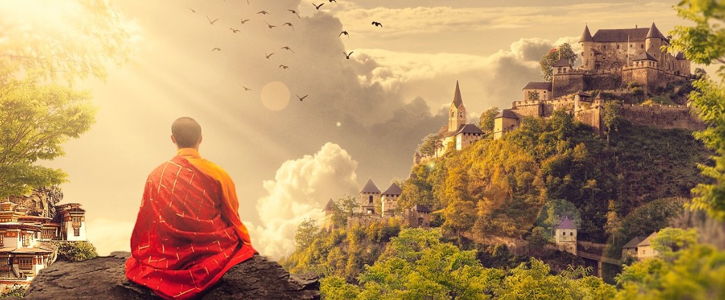 소림사 승려 수도하는 사진