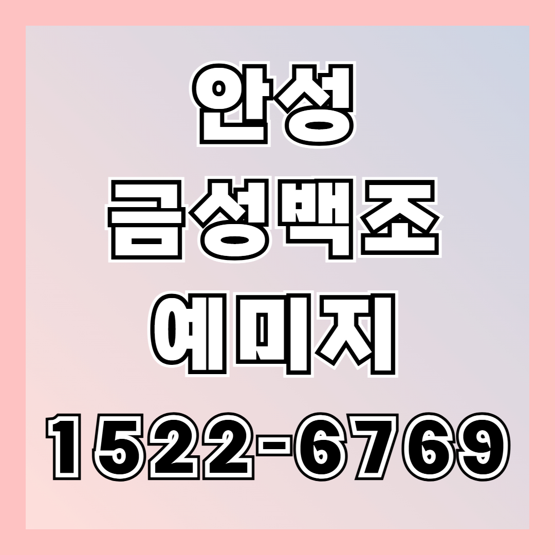 안성 금성백조 예미지 아파트