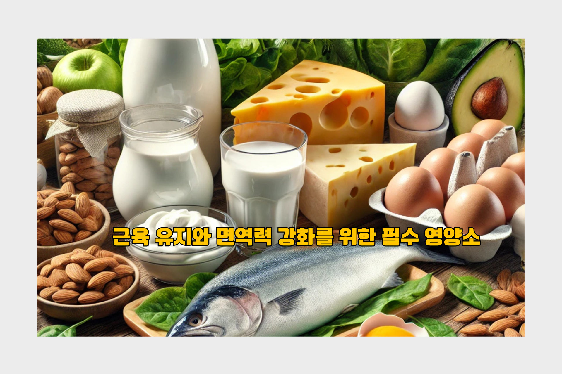 50대 이후 단백질 섭취 – 근육 유지와 면역력 강화