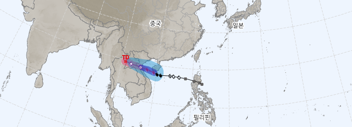 태풍경로를 보는 사이트모습