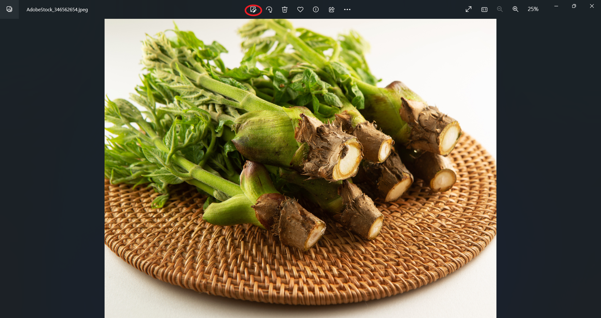 두릅 사진 윈도우 사진 프로그램