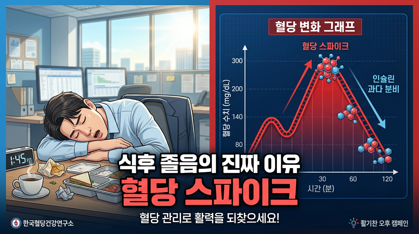 혈당 스파이크 - 식후 졸음의 진짜 이유