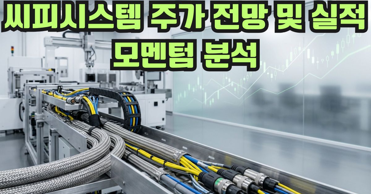 씨피시스템 주가 전망 및 실적 모멘텀 분석