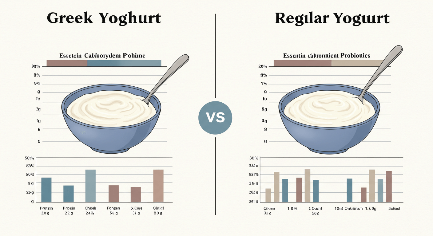 그릭요거트 vs 일반 요거트, 한눈에 비교하기!