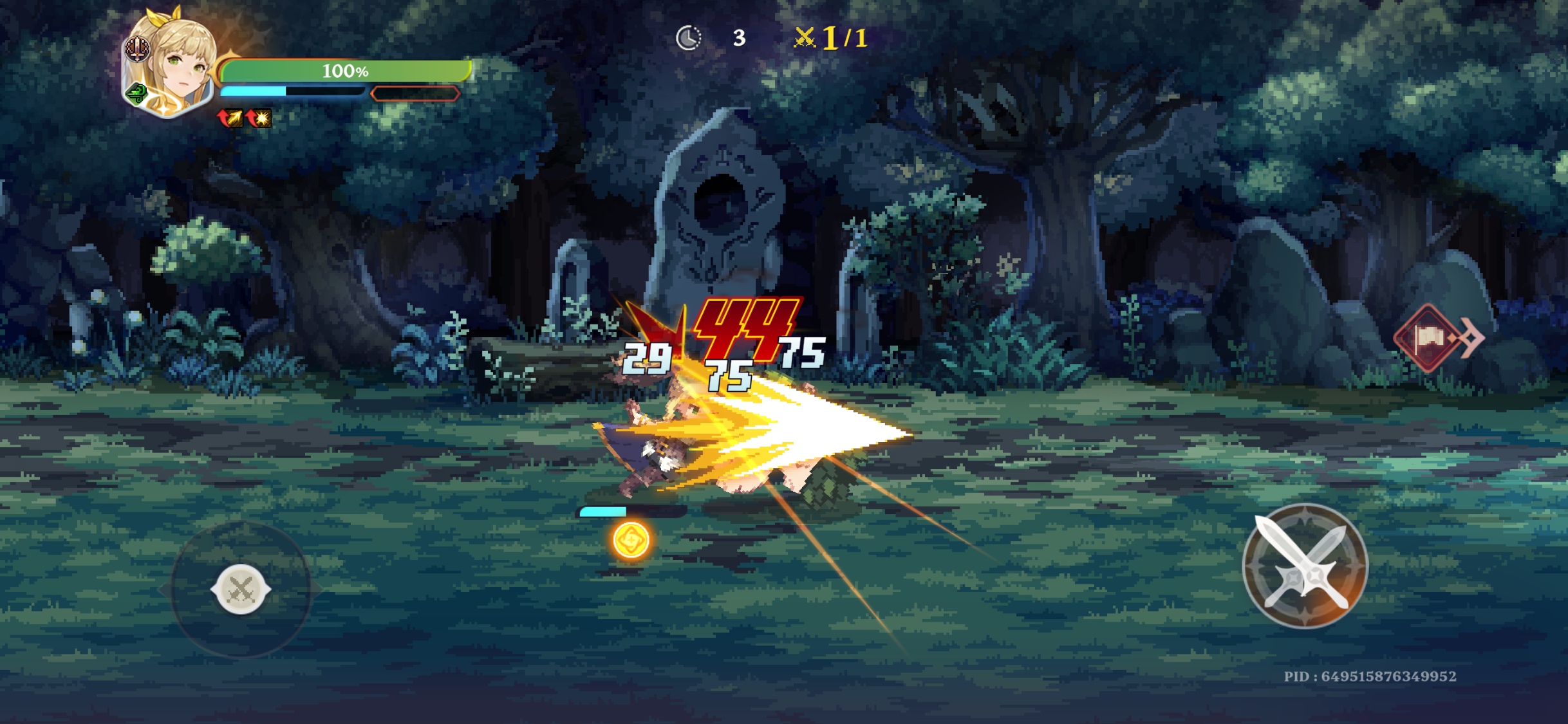 가디스오더 몬스터 사냥하는 모습