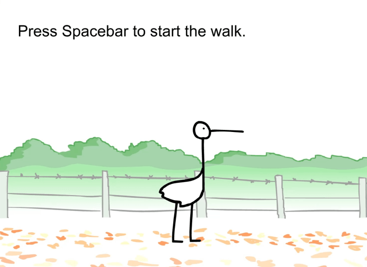 황새-멀리걷기-플래시게임-메인-화면