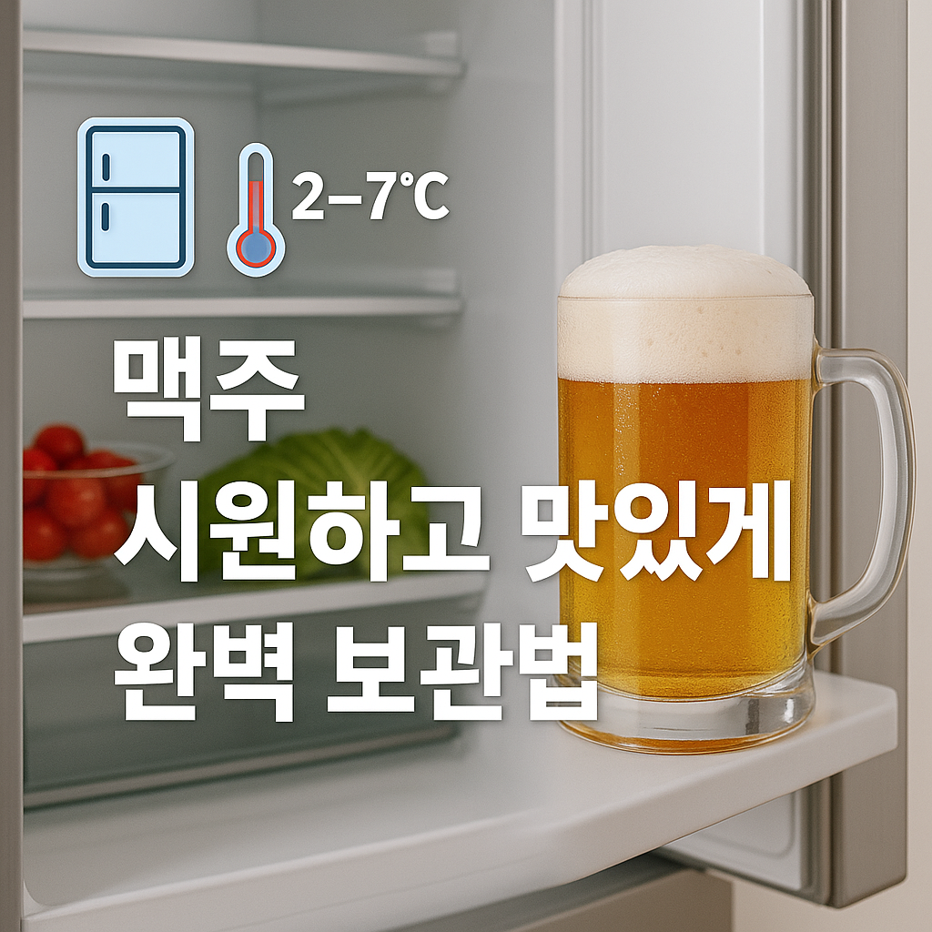 맥주, 시원함과 맛을 오래! 🍺 완벽 보관법 총정리