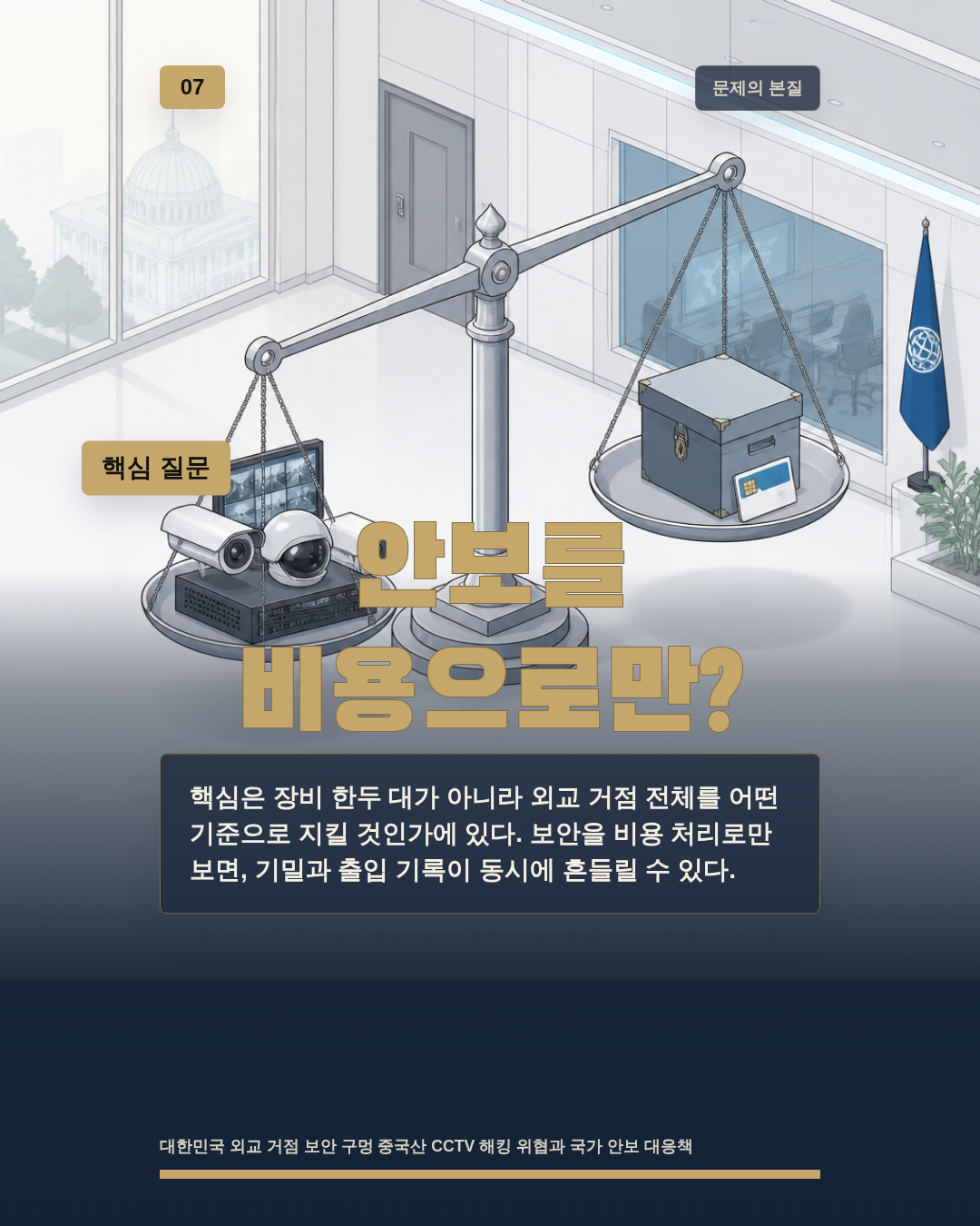 안보를 비용으로만?