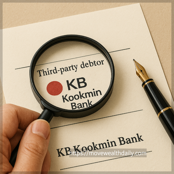 제3채무자 금융기관 찾기 관련 사진
