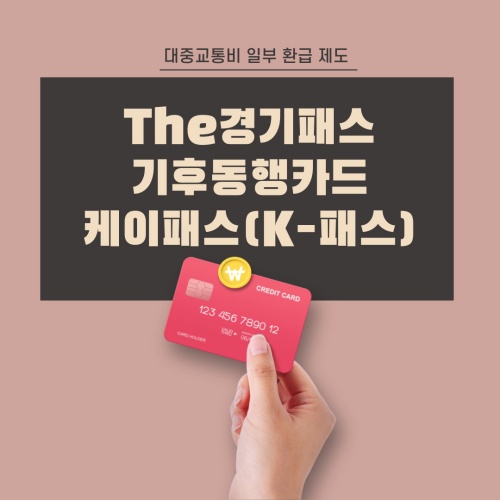The경기패스_서울기후동행카드_K-패스