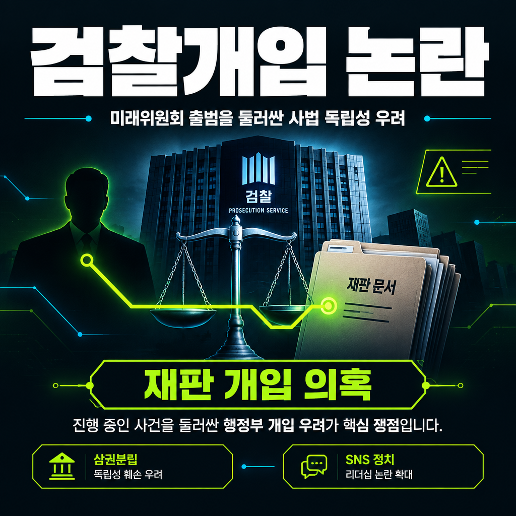 검찰개입 논란