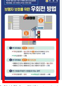 횡단보도 우회전 방법 총정리
